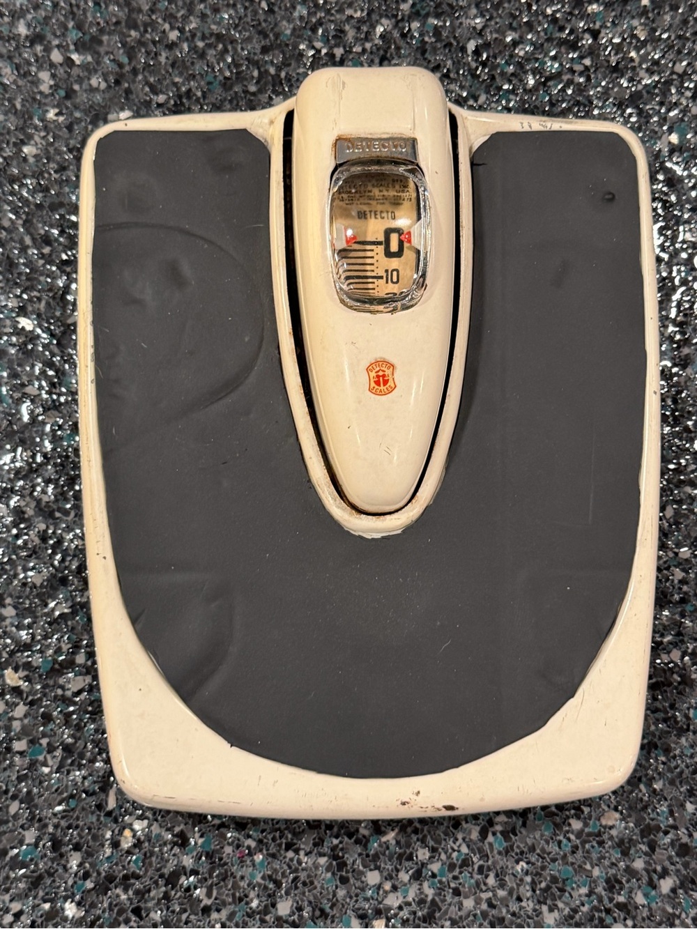 Vintage Detecto Bathroom Scale Bubble Glass